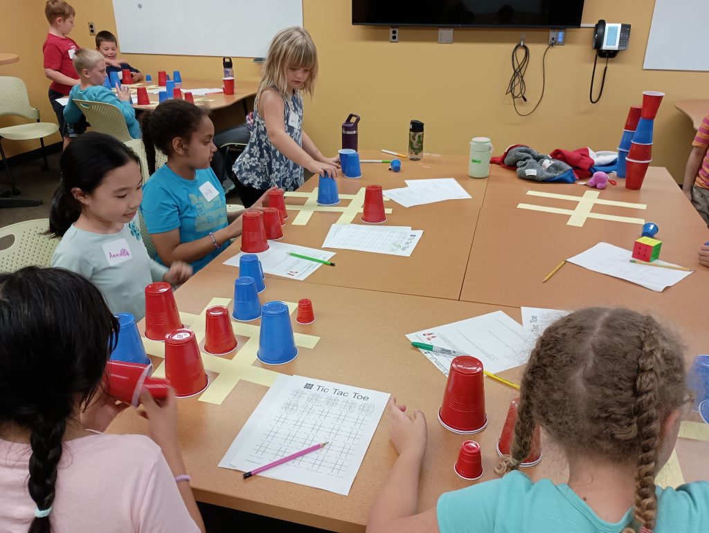 Students playing goblet gobblers